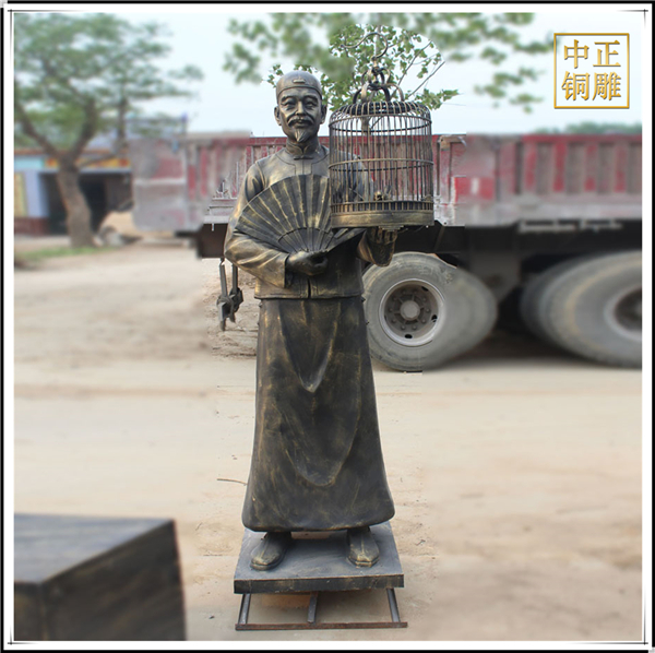 古代遛鳥景觀小品.jpg 古代遛鳥景觀小品.jpg