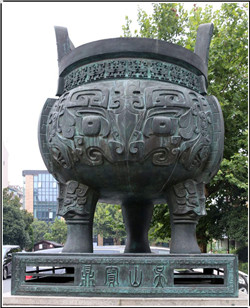 仿古圓銅鼎鑄造 仿古圓銅鼎鑄造