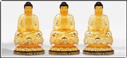 純銅三寶佛 純銅三寶佛