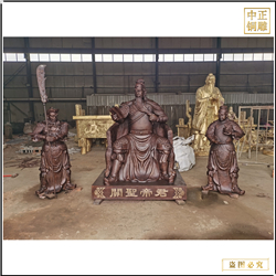 大型鑄銅關(guān)公擺件 大型鑄銅關(guān)公擺件