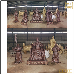 鑄銅坐關(guān)公銅雕 鑄銅坐關(guān)公銅雕