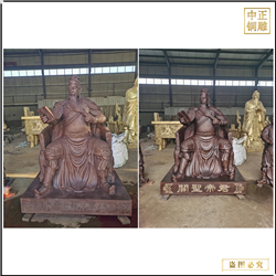 鑄銅看書關(guān)公定制 鑄銅看書關(guān)公定制