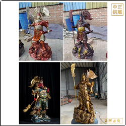 彩繪關公銅像 彩繪關公銅像