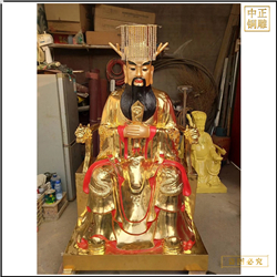 玉皇大帝銅雕塑 玉皇大帝銅雕塑