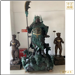 立式持刀關公雕像 立式持刀關公雕像