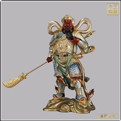 持刀關公關武帝銅雕 持刀關公關武帝銅雕