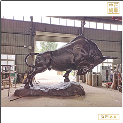 現(xiàn)貨銷(xiāo)售開(kāi)荒銅牛雕塑 