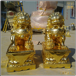 青銅天安門(mén)獅子雕塑