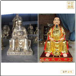 真武大帝銅雕塑擺件 真武大帝銅雕塑擺件