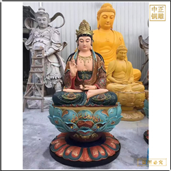 觀世音菩薩彩繪塑像 觀世音菩薩彩繪塑像