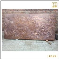 山水畫銅浮雕制作 山水畫銅浮雕制作