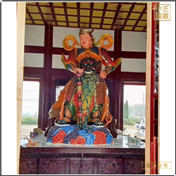 彩繪韋陀伽藍站像 彩繪韋陀伽藍站像