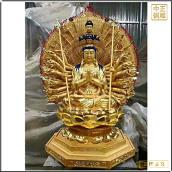 大型鑄銅千手觀音佛像 大型鑄銅千手觀音佛像