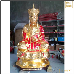 坐式地藏王佛銅雕 坐式地藏王佛銅雕