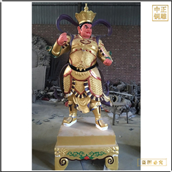 銅雕四大天王佛像擺件 銅雕四大天王佛像擺件