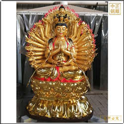 貼金千手觀音佛像廠家 貼金千手觀音佛像廠家