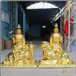 文殊普賢菩薩銅佛像定制 文殊普賢菩薩銅佛像定制