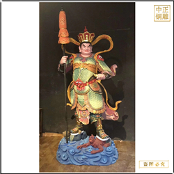 純銅四大天王佛像定制 純銅四大天王佛像定制