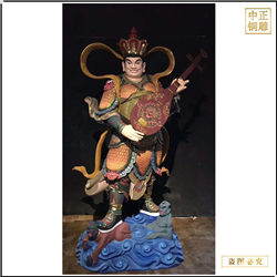 大型寺廟鑄銅四大天王佛像 大型寺廟鑄銅四大天王佛像