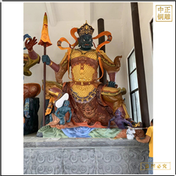 貼金彩繪黑臉?biāo)拇筇焱蹉~佛像廠 貼金彩繪黑臉?biāo)拇筇焱蹉~佛像廠