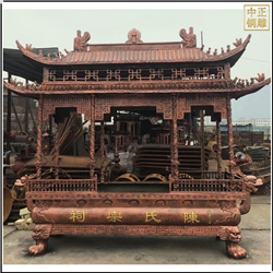 鑄銅長方形銅香爐定制 鑄銅長方形銅香爐定制