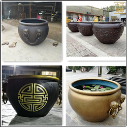 大型景觀銅缸雕塑制作 大型景觀銅缸雕塑制作