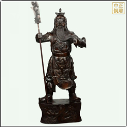 立刀關公銅雕塑鑄造 立刀關公銅雕塑鑄造