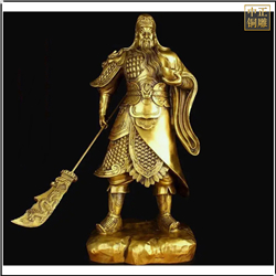 手托元寶大型關公雕塑 手托元寶大型關公雕塑