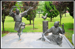 聞雞起舞銅雕|加工聞雞起舞銅像 聞雞起舞銅雕|加工聞雞起舞銅像