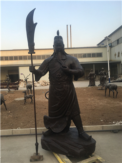 立式持刀關公雕塑 立式持刀關公雕塑