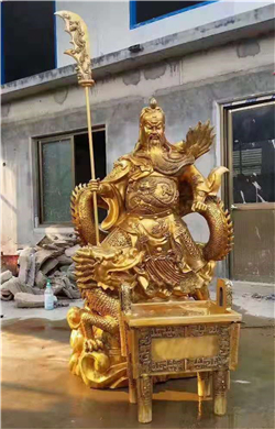 銅雕關公 銅雕關公